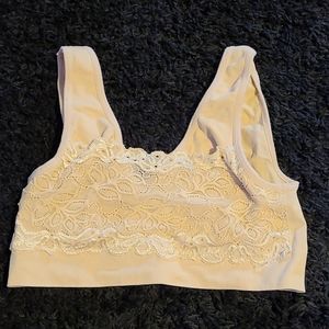 Beige Bralette, sports bra style